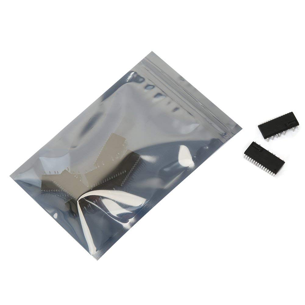 100 stuks antistatische ESD-beschermzakken, 5 maten, hersluitbare antistatische zak voor pc-accessoires, gevoelige elektronische onderdelen voor elektronisch apparaat 100 stuks antistatische ESD-beschermzakken, 5 maten, hersluitbare antistatische zak voor pc-accessoires, gevoelige elektronische onderdelen voor elektronisch apparaat