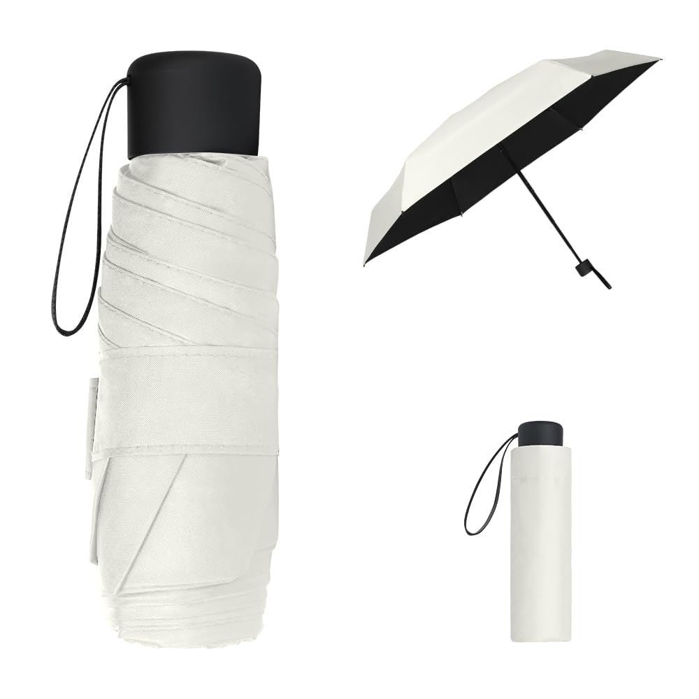 Vicloon Mini Ombrello Pieghevoli, Ombrello Pieghevole Antivento Portatile Ombrello da Viaggio Pioggia e Sole Antivento Ombrello Portatile per Uomo e Donna