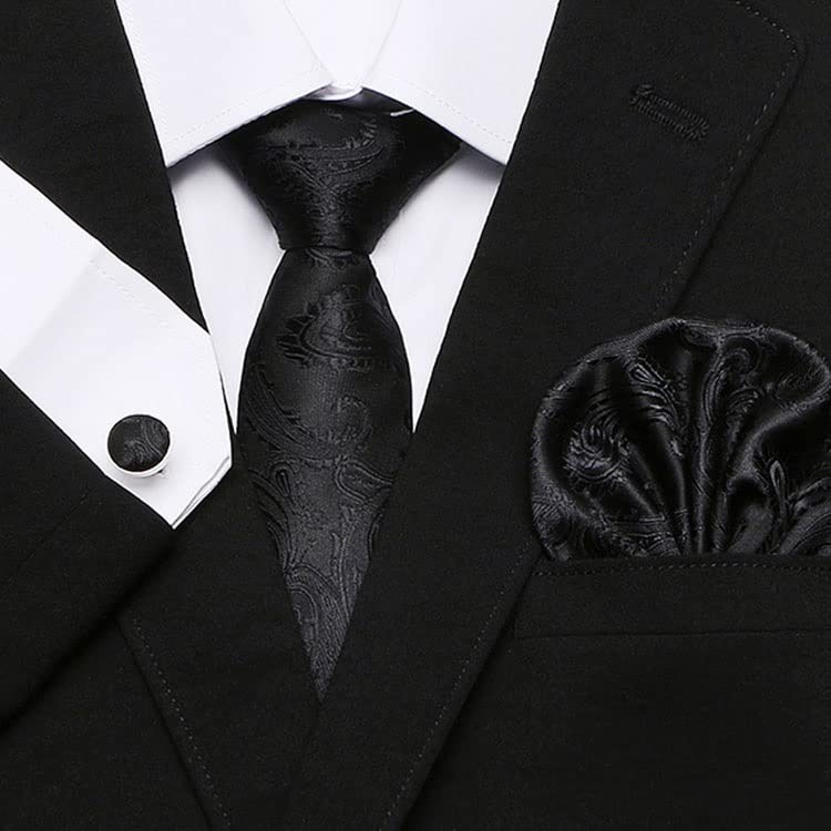 Set de Corbata con Gemelos en Caja de Regalo para Hombre miniatura 3