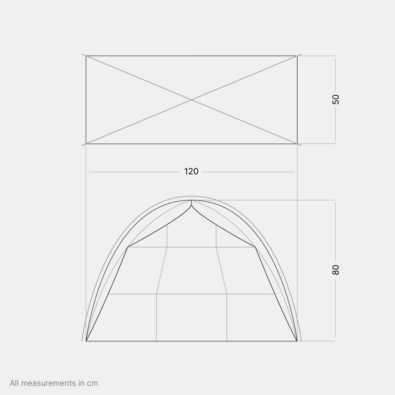 qeedo Shelf Armadio Campeggio, Pieghevole, Montaggio rapido, Stabile, 120x70x50cm