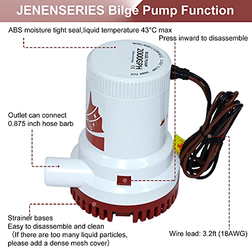 Attwood Bilge Pump vs JENENSERIES vs MAXZONE