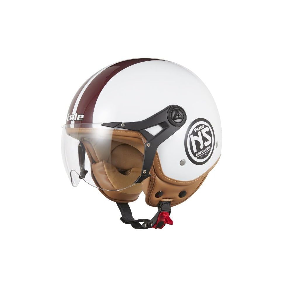 EOLE Casque Jet NEW STANDARD Blanc & Rouge
