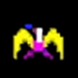 A game similar to the old Phoenix arcade/Atari game. In this 2D space shooter, you are being attacked by flocks of angry birds who are pelting you with gunfire. You can shoot back, however, and knock these pesky avian invaders out of the sky before they can get you. If you get good enough you can reach the mother ship level, where you must destroy a humongous alien ship before it destroys you.
