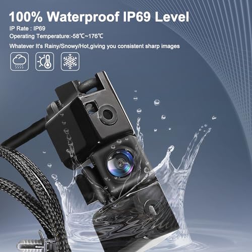 Image of Rear View Backup Camera Parking Assist Camera Compatible with Chevy Silverado, for GMC Sierra 1500 /2500 /3500 HD 2016 2017 2018 2019, Replace 84062896, 23363727