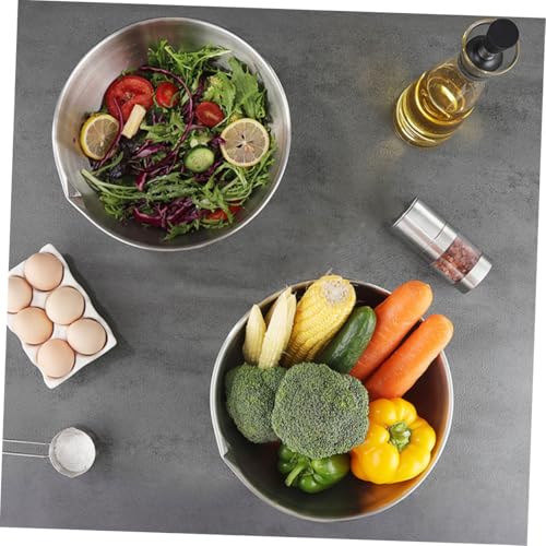 VANZACK Bowl de Acero Inoxidable 20 cm para Mezclar miniatura 4
