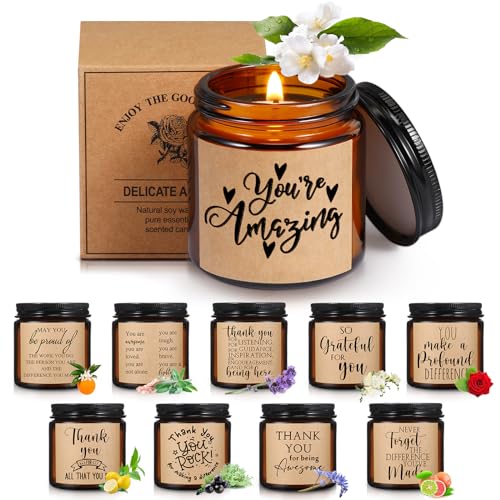 10-Jars-Thank-You-Gift-Candles-35-oz-Employee-Appreciation-Gifts-Bulk-Soy-Wax-Jar-Inspirational-Candle-Thank-You-Gifts-for-Coworkers-Employee-Women-Secretaries-Teacher-VolunteersAmber