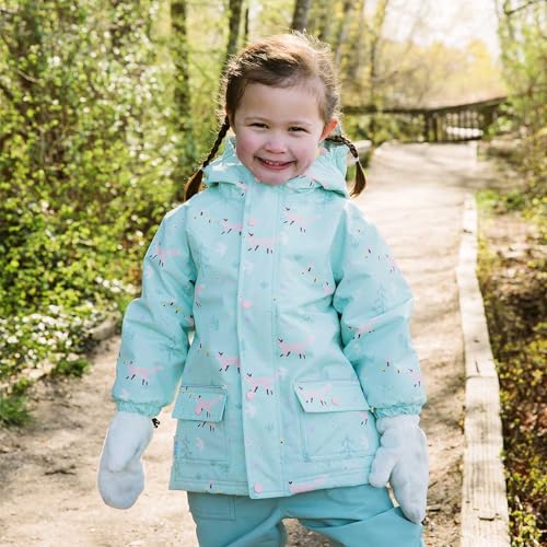 Image of JAN & JUL Waterproof Fleece Lined Rain Jacket, Raincoat for Toddlers and Kids