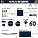 Trgowaul 60th Birthday Party Supplies - Black and Gold Paper Plates, Napkins, Cups, Tablecover Forks, Knives and Spoons for 24 Guests and Party Supplies Number Balloon Decorations Banner