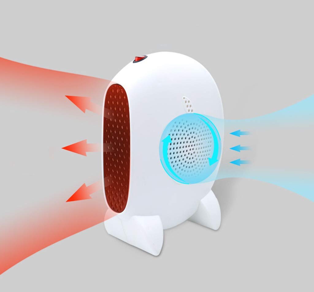 XMDZ Space heater, 500w Desktop heater fan heater mini hot air heater energy-saving office small sun