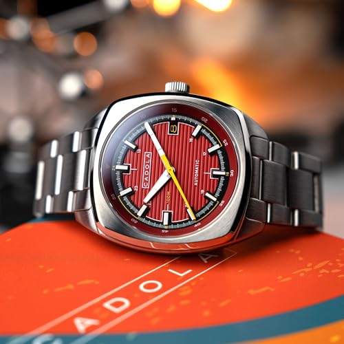 Image of Cadola Men's 38mm Buxton Automatic Watch with Leather Strap CD-1057
