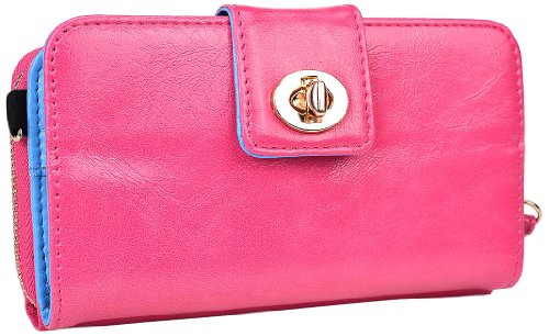 Kroo Magnetic Clutch Wallet for Samsung Galaxy S3 - Frustration-Free Packaging - Baby Pink