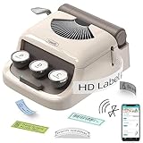 Makeid Etiquetadora Autoadhesivas Q1, Impresora Portatil Bluetooth para Hogar y Oficina, Compatible con iOS y Android, Impresiones Claras, Plantillas y Fuentes Personalizadas
