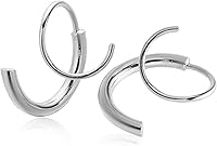 Vista 1 de 14K Gold Plated Ear Cuff Earrings for Women - Zircon Needle Claw Earrings - Dainty Minimalist Pierced Rhinestone Wrap Cuffs - Trendy