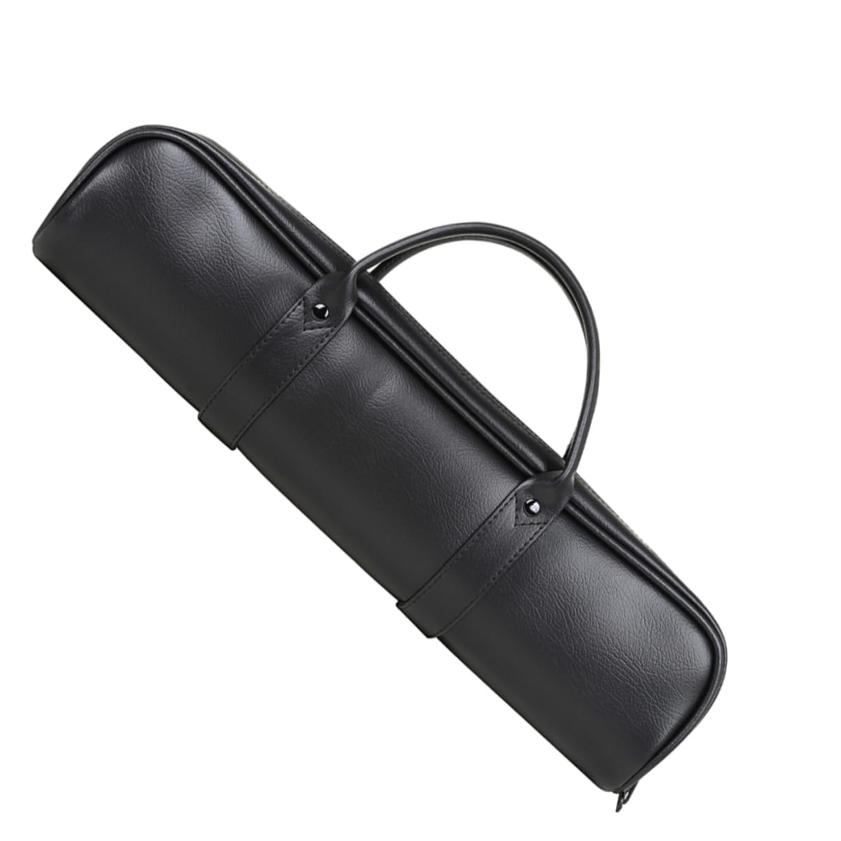 GALPADA 2pcs Durable Black Leather Flute Carrying Bag Portable Flute Pouch for Lightweight Design for Clarinet Convenient Handle for Travel Performance