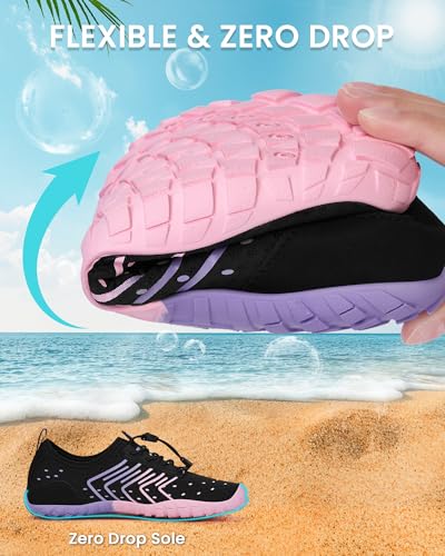 Image of Water Shoes for Women Men Quick-Dry Barefoot Shoes Breathable Aqua Socks for Swim Beach River Pool Lake Hiking Surfing Kayaking
