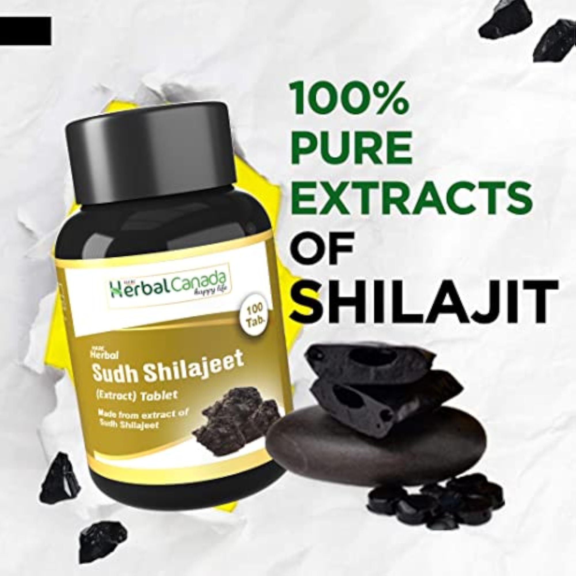 Ashwagandha & Sudh Shilajit Healthy Combo Pack, 200 Tablets