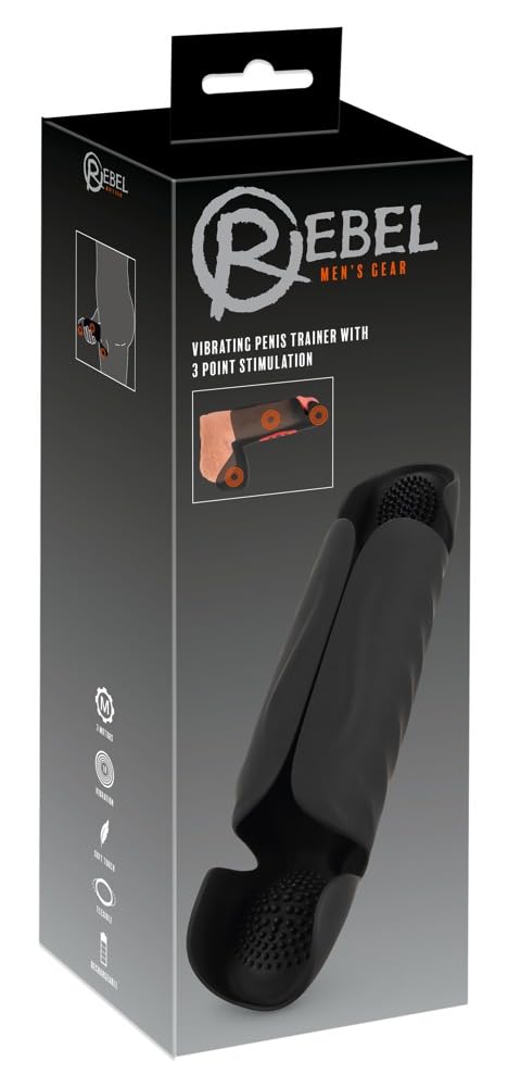 Rebel Vibrating Masturbator-05528440000 Black One Size
