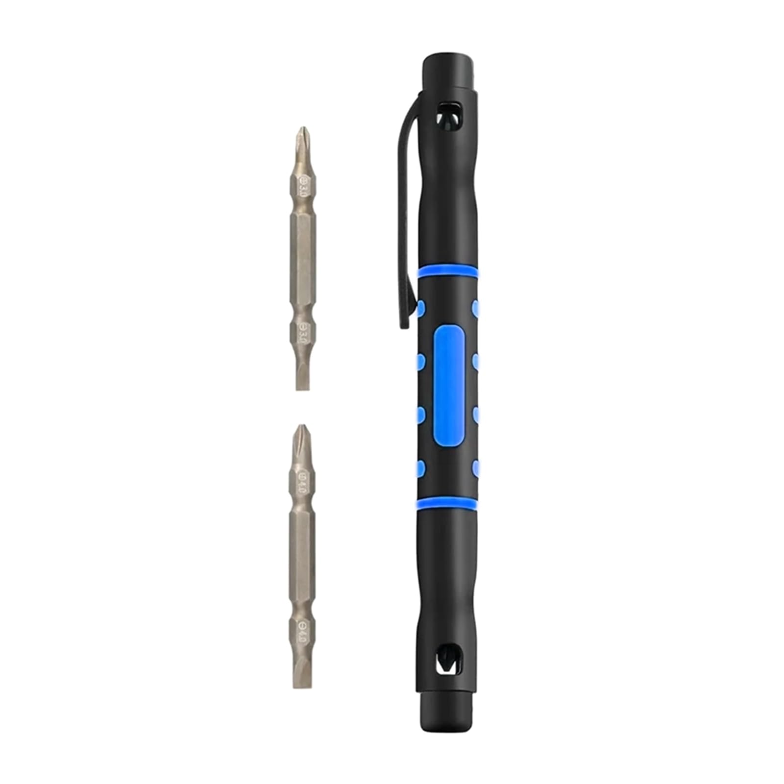 Tsophreniq 4 in 1 Multipurpose Pen Shaped Double Ended Screwdriver Set for Eyeglass Repair and Household Maintenance Tasks Pen Shaped Screwdriver