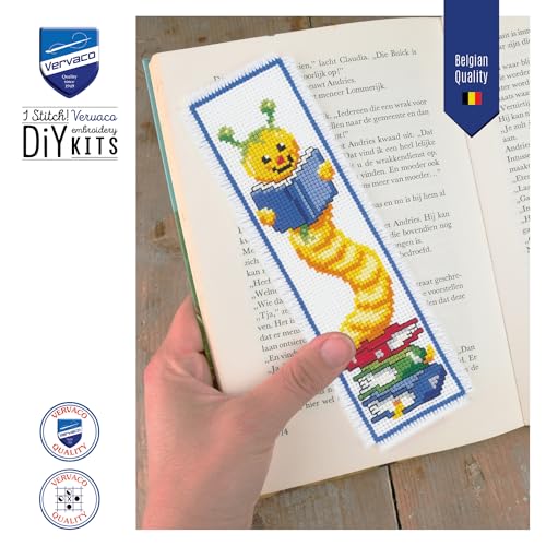 Image of Vervaco Bookmark kit Bookworm