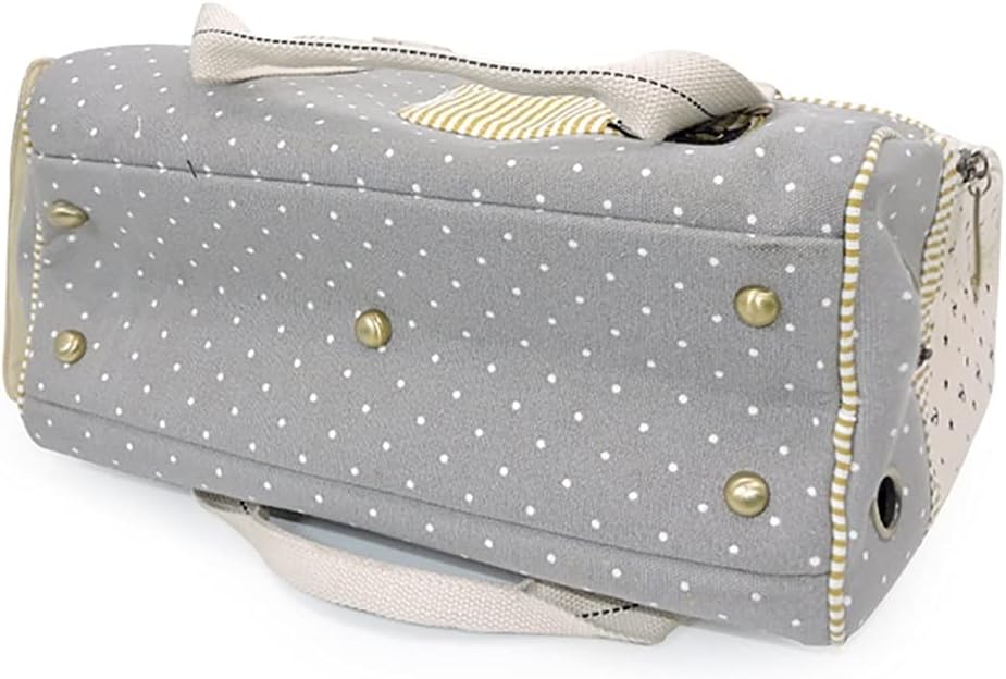 Pet Carrier Pet Bag Foldable Cat Dog Carrier Bag Soft Sided Pet Supplies Canvas Outing Bag Outdoor Camping Small Animals Travel Bag (Color : Grey)