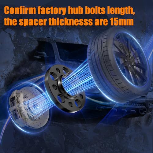 GAsupply 15mm 5x120 Forged Wheel Spacers 5/8 inch, 72.56mm Hub Bore, 2 PCS by GAsupply - Used condition - Image 6
