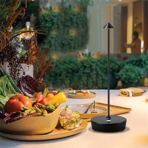 Zenithlight 2 Pack Led Cordless Table Lamp, 6000Mah Rechargeable Battery Operated Outdoor Waterproof Stepless Dimming Modern Portable Table Light For Restaurant Dining Patio thumb #6