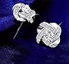 Sale Clearance Earrings Women’s 925 Sterling Silver Stud Cubic Zirconia Ear Studs One Pair Cubic Zirconia Earrings Gifts for Mother's Day #3
