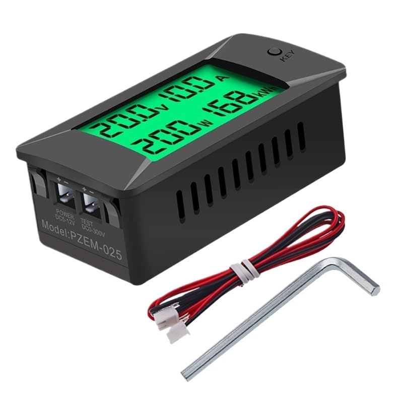 0-300V Shunt Bulit-in DC Digital Battery Tester Bidirectional Ammeter Voltmeter Power Energy Watt Meter M4YD(50A)