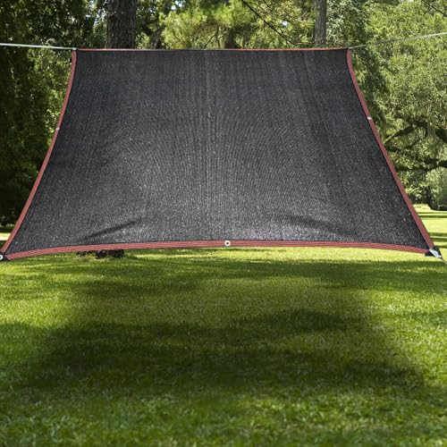 Malla de sombra negra para balcón y parque que reduce el viento 5