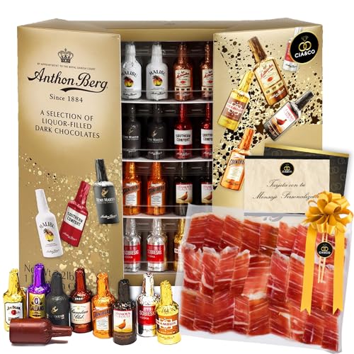 Cia&Co x Anthon Berg + Jamón Serrano - Botellitas de...