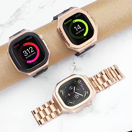 Kit modification Apple Watch Band 8 45mm avec bezel métal de luxe