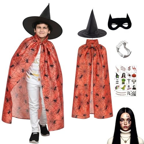 Image of Sarvda Halloween Dress | Costume and Accessories | For Girls and Boys | Haunted Horror Theme Party Vampire Witch Ghost Skeleton Draculla Pumpkin Scary Cosplay Dress