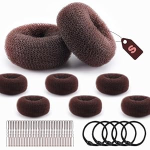 Hofason Dutt-Donut Set mit Haarzubehör (31 Stück)