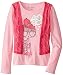 Dream Star Girls' Lace Vest Twofer Style Queen Top