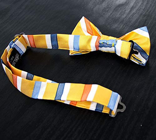 Spring Notion Boy's Striped Woven Bow Tie3