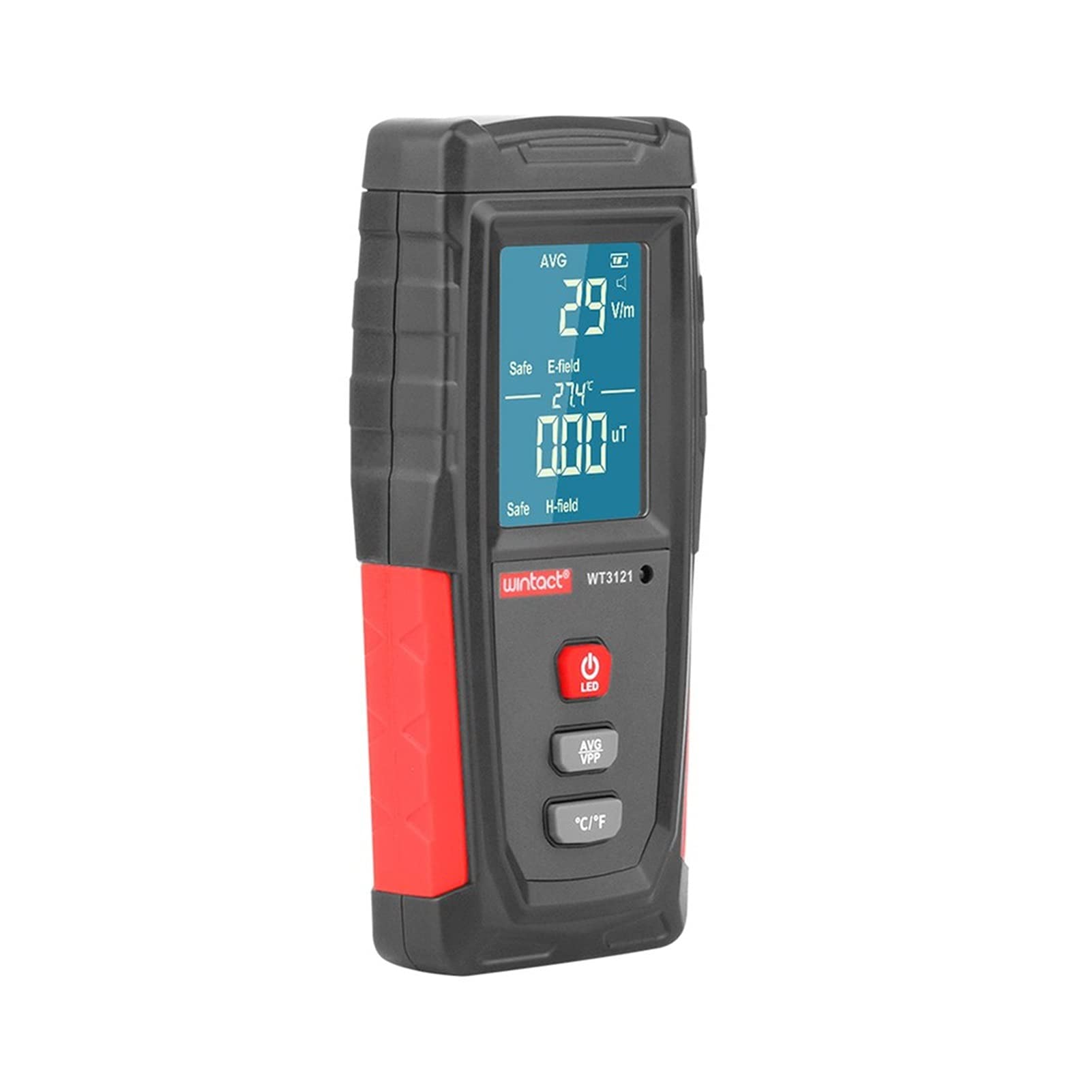 Detecteur EMF, WT3121 Numérique de poche LCD EMF Détecteur de rayonnement électromagnétique Testeur électromagnétique Détecteur de dosimètre de champ magnétique