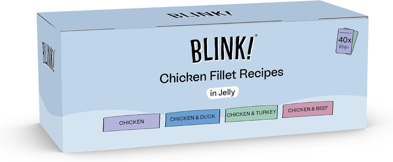Blink! Adult Cat Wet Food Chicken Selection In Jelly 40x85g (40x85g, Chicken)