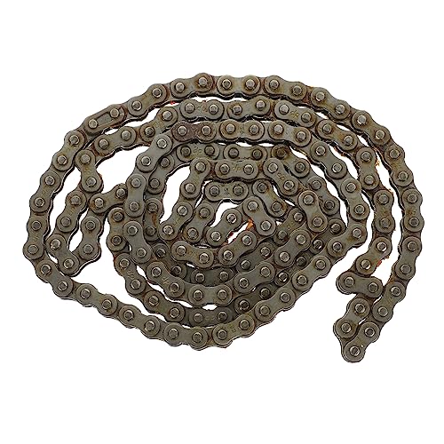 MUSISALY Chain Roller Chain Replacement Feet Mini Bike Steel Chain with Connecting Link for Kart Modification and Easy Installation Compatible with Various Mini Bikes