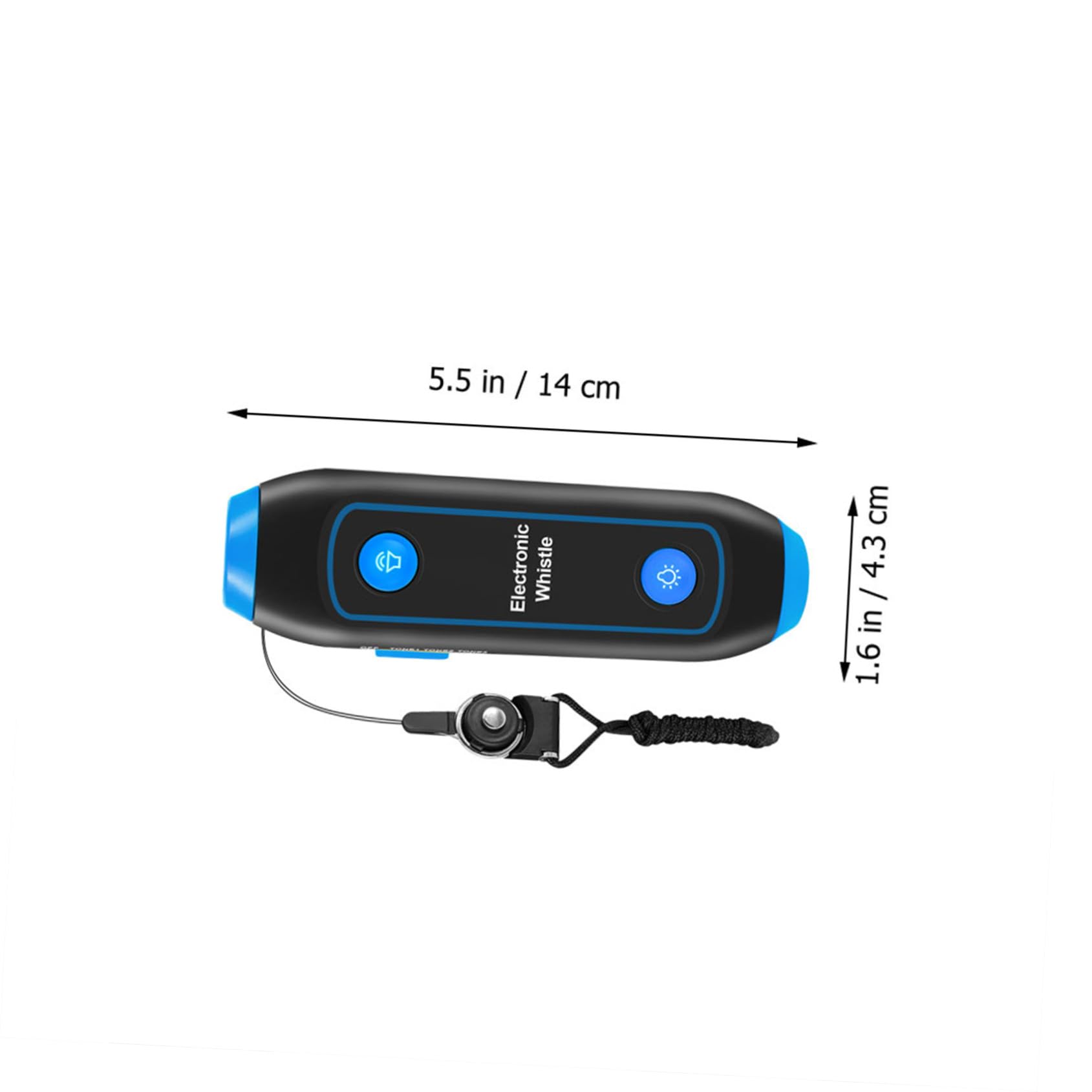 Alasum Sifflet Électronique De Football Bleu avec Sos Lumineux Et Lampe Torche, Sifflet Électrique Portable pour Entraîneurs Et Arbitres, avec Cordon, pour Sports, Sécurité Extérieure Et Secours
