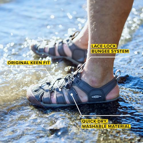 Image of KEEN Men's Clearwater CNX Closed Toe Lightweight Adventure Hiking and Water Sandals