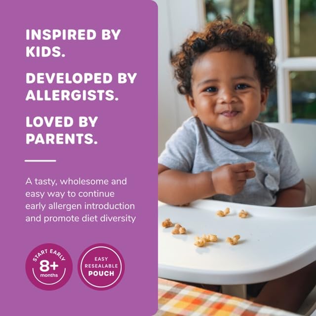 Miniatura 5 de Ready, Set, Food! Organic Puffs  Daniel Tiger Manzana, Canela y Mantequilla de Maní Berry Variedad (paquete de 4)  Puffs orgánicos para bebés con 9