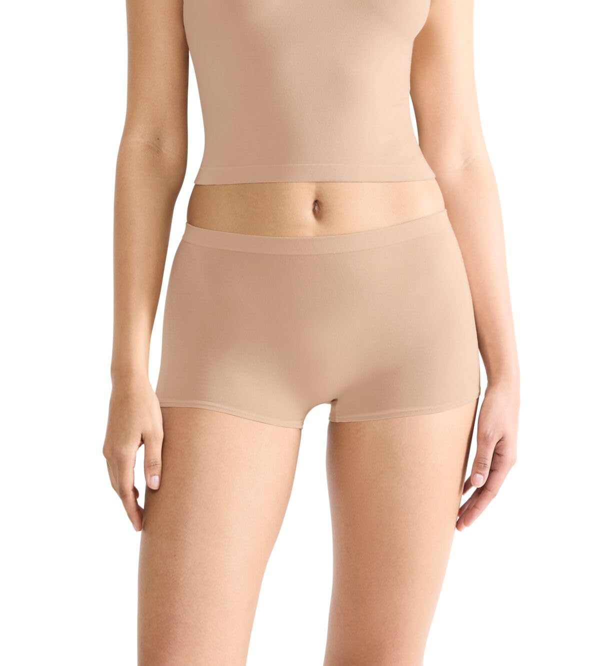 Sloggi Women's GO Sense Shorts, 2P Briefs, Peanut Butter, L (Pack of 2), Peanut butter, L
