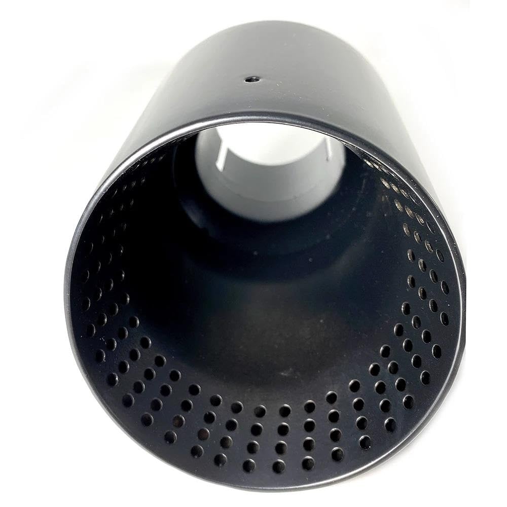 Silenziatore Scarico 1 Pz Nero Opaco in Acciaio Inox Silenziatore Terminale di Scarico Punta del Tubo di Scarico Universale Punta 51/54/57/60MM per BMW Auto Accessori(57MM IN-101MM out)