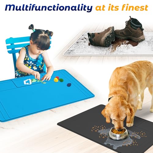 Image of The Original Under Sink Mat - Silicone Waterproof mat, Trimmable, Easy to Clean, Kitchen cabinet liner, Under sink protector mats, Drip Tray with Lip (Brown, 31 inch x 22 inch)