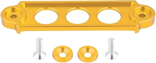 Miniatura 6 de Fydun Soporte de amarre de batería, batería de carreras de coches, bloqueo de soporte de sujeción anodizado para CivicCRX 1988-2000 (dorado)