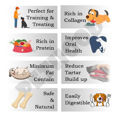 Image of Dog Chew Bone 3 inches - 1 Kg Pack, Young Dogs, Dog Treats, Chicken Flavor, Bones for Dogs