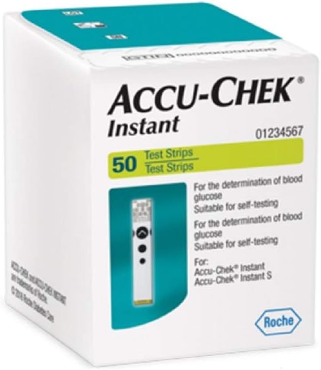 Accu-Chek Instant Test Strips, 50 Count (Multicolor)