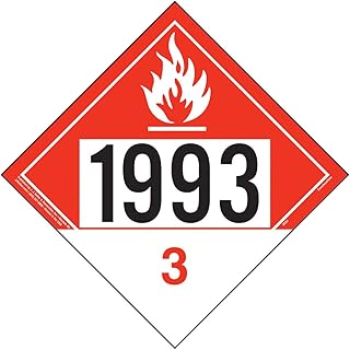 1993 Placard, Class 3 Combustible Liquid 10-pk. (10.75