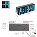 EC VISION Large Big Number Jumbo LED Snooze Wall Desk Alarm Clock Count Down Timer with Calendar