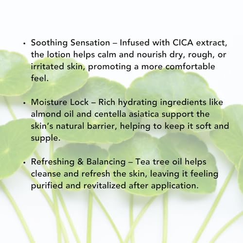Image of Essentially KateS Tea Tree 2.5% Body Cream Massage Lotions 4 oz, Infused with Centella Asiatica and Frankicensae Oil - Soothing, Hydrating, and Revitalizing - Fights Sore Muscle and Stiffness.